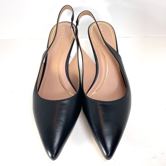NWOT Cole Haan Vandam Leather Slingback Pumps Size 10B - Picture 4 of 11